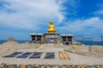 Haedong Yonggungsa Temple And Haeundae Sea In Busan, South Korea Stock Photo