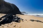 Beautiful Beach In Sagres Stock Photo