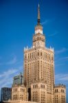 Palace Of Culture And Science In Warsaw Poland Stock Photo