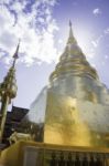 Wat Phra Singh Temple Chiang Mai Thailand Stock Photo