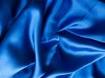 Blue Satin Background Stock Photo