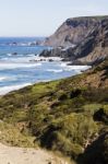 Beautiful Beach In Sagres Stock Photo