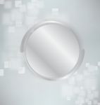 Abstract Background With Silver And Realistic Spheres- Stock Photo