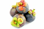 Mangosteen Fruits Stock Photo