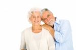 Loving Elder Couple Stock Photo