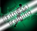 Fitness Training Represents Physical Activity And Exercise Stock Photo