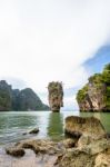 Landscape Khao Tapu Or James Bond Island Stock Photo