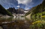 Lake Agnes Stock Photo