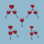 Heart Wine Glass Stock Photo