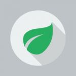 Eco Flat Icon. Leaf Stock Photo