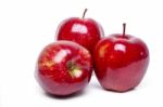 Fresh And Healthy Red Apples Stock Photo