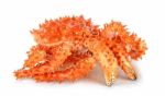 Alaskan King Crab In Isolated White Background Stock Photo