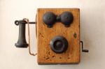 Vintage Telephone Stock Photo