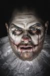 Scary Evil Clown Stock Photo