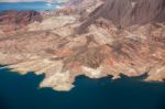 Aerial View Of Lake Mead Stock Photo