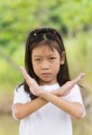 Portrait Of Asian Young Girl Stock Photo