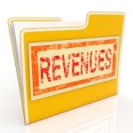 Revenues File Represents Business Document And Folder Stock Photo