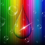 Rain Drop Indicates Color Swatch And Backgrounds Stock Photo