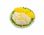 Sticky Rice Mango Stock Photo