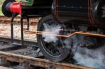 Close-up Front Wheel Sir Archibald Sinclair Locomotive Stock Photo