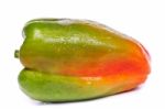 Fresh Green Bell Pepper Stock Photo