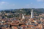 View Of Verona From The Lamberti Tower Stock Photo