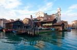 Venice Italy San Trovaso Squero View Stock Photo