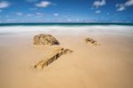 Adder Rock Beach On Stradbroke Island, Queensland Stock Photo