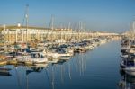 Boats In The Marina In Brighton Stock Photo