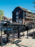 St Katherine's Dock In London Stock Photo