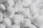 Pile Of White Cotton Balls Stock Photo