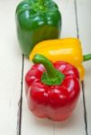 Fresh Bell Peppers Stock Photo