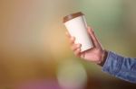 Hands Holding Coffee Cup Stock Photo