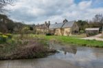 Scenic View Of Upper Slaughter Village Stock Photo