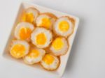 Small Fried Eggs Stock Photo