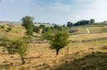 View Of The Countryside Around Malham Cove In The Yorkshire Dale Stock Photo