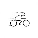 Bicycle Logo Design  Template Linear Style. Sport Sign Stock Photo