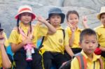 Primary Students Visit The Zoo, In The Jul 27, 2016. Bangkok Thailand Stock Photo