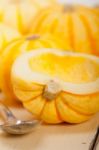 Fresh Yellow Pumpkin Stock Photo