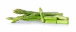 Asparagus Isolated On The White Background Stock Photo