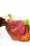 Original German Bbq Pork  Knuckle Stock Photo