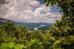 Lake Lure Landscape Stock Photo