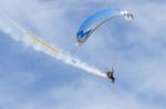 Powered Hang Glider At Shoreham Airshow Stock Photo