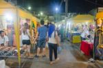 Walking Street Krabi Stock Photo