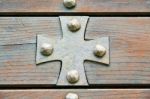 Cross Lombardy  Seprio Abstract    Curch  Closed Wood Italy Stock Photo