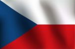 Flag Of Czech Republic -  Illustration Stock Photo