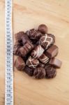 Chocolates - Counting Calories Stock Photo