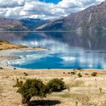 Scenic View Of Lake Hawea Stock Photo