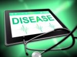 Disease Tablet Means Sick Disorder And Tablets Stock Photo