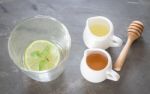 Cup Of Honey Lime Healthy Drink Stock Photo